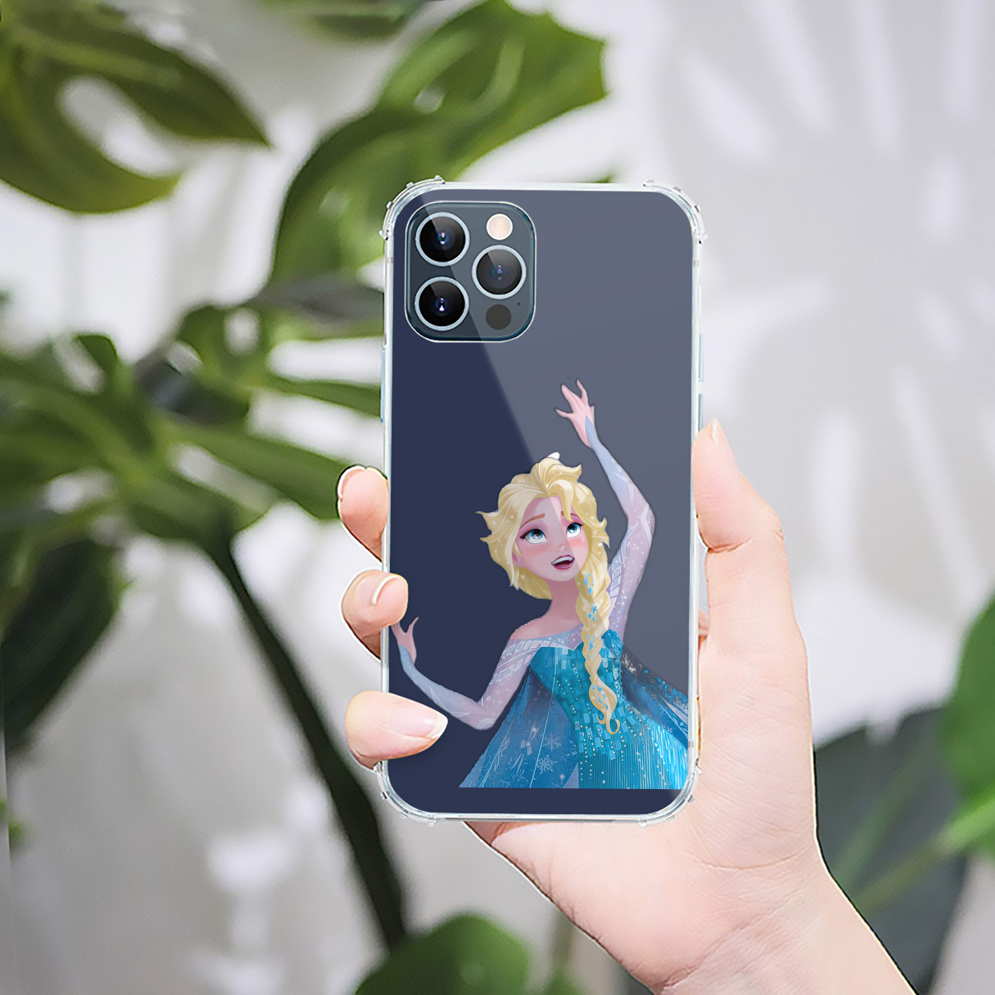 （画像用） アナと雪の女王 アンナ エルサ Frozen Anna Elsa 【iPhone 12シリーズ対応】透明スマホケース（クリアソフトケース）